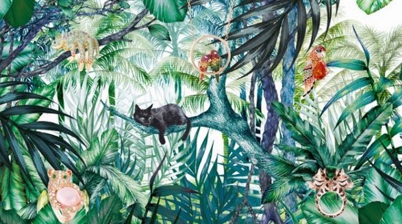 寶詩龍BOUCHERON動物珠寶系列：聽，棕櫚搖曳， 是誰在翩然起舞？
