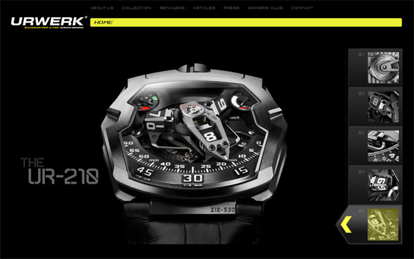 瑞士腕表品牌Urwerk 推出全新版升級網(wǎng)站