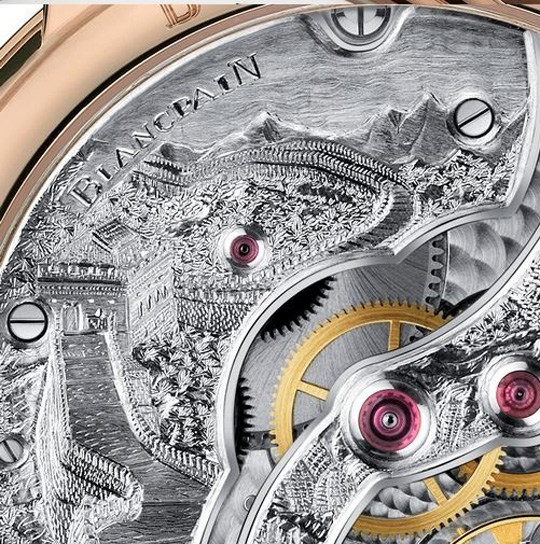 Blancpain Villeret 系列微雕機(jī)芯：低頭思故鄉(xiāng)