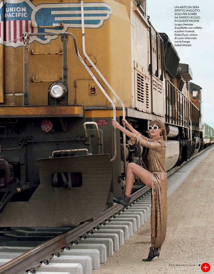 Frida Gustavsson《Elle》意大利版2014年5月號