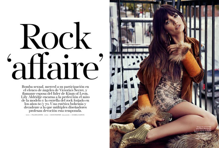 Lily Aldridge《S Moda》雜志2014年11月號