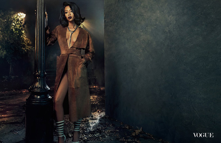 Naomi Campbell《Vogue》葡萄牙版2016年2月號