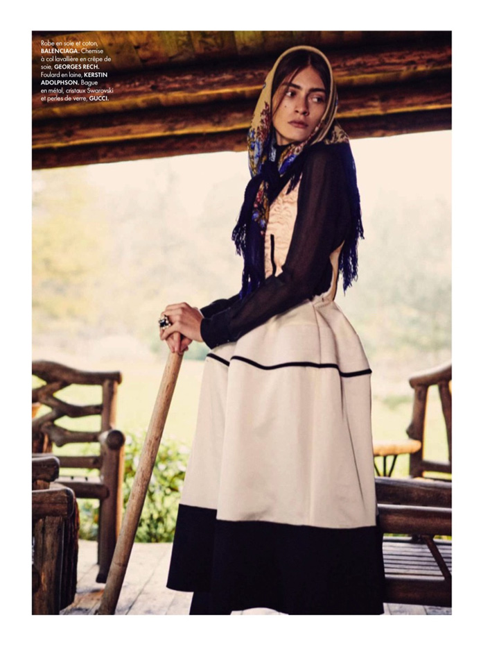 Marine Deleeuw《Elle》法國版2015年12月號(hào)