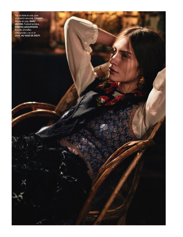 Marine Deleeuw《Elle》法國版2015年12月號(hào)