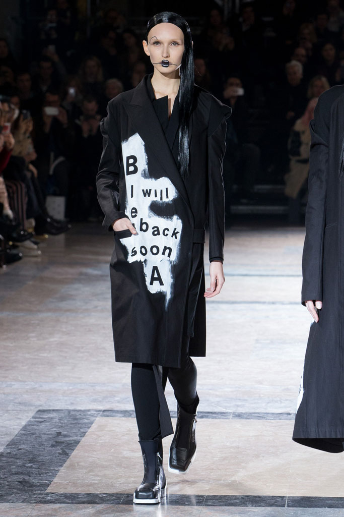 Yohji Yamamoto 2016秋冬流行發布