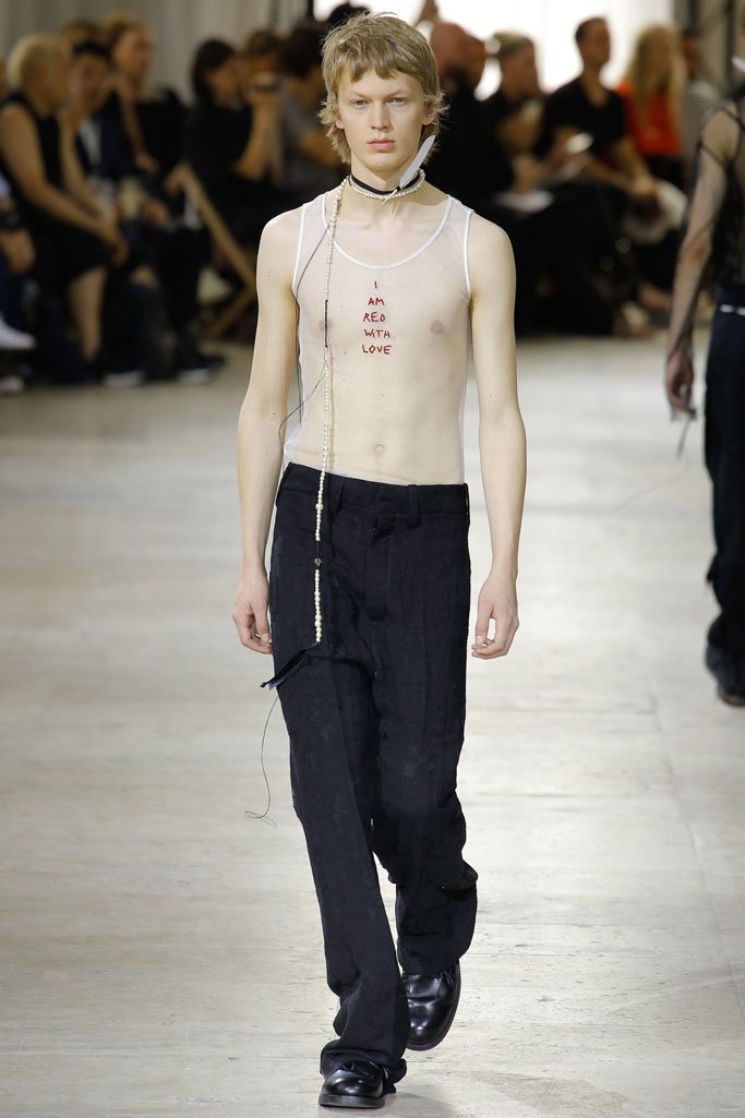 Ann Demeulemeester 2017春夏男裝流行發布