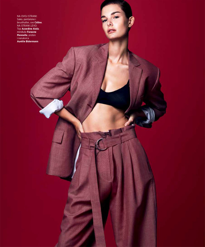 Ophelie Guillermand《Harper’s Bazaar》塞爾維亞版2017年4月號(hào)
