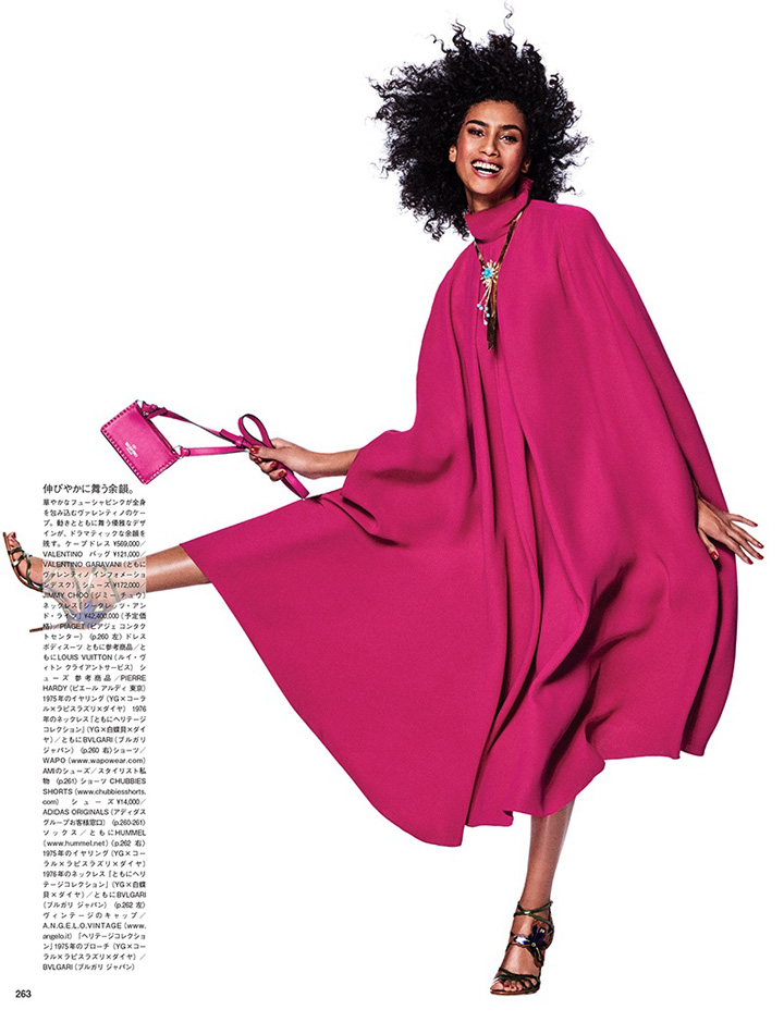 Imaan Hammam《Vogue》日本版2017年5月號
