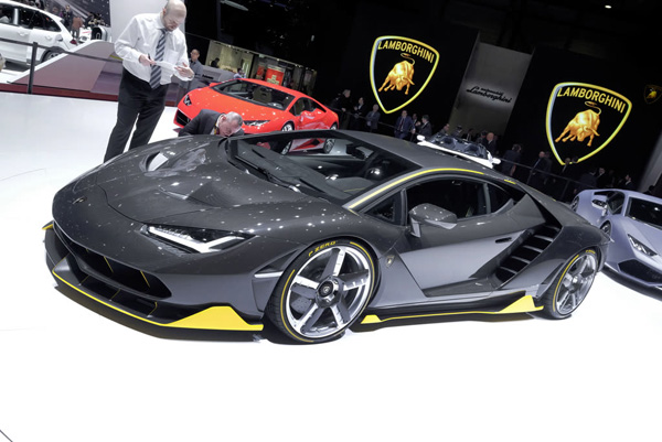 蘭博基尼Centenario 正式亮相日內瓦車展