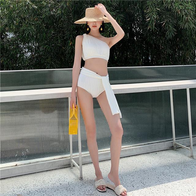優雅風分體泳裝