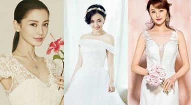 盤點穿婚紗最好看的女星  楊穎鄭爽戚薇那個是你的心頭好？