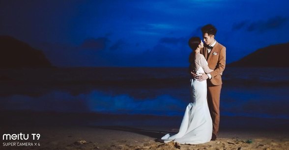 美圖T9拍攝婚紗照，攝影師我的旅行小馬甲堅持天然美不失真