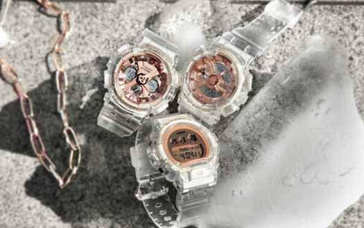 敢于純粹，個性無畏！G-SHOCK透明玫瑰金女性系列晶透來襲