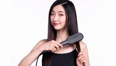 樂程式負離子直發梳，炸毛女孩的救星，小白也能秒變造型師