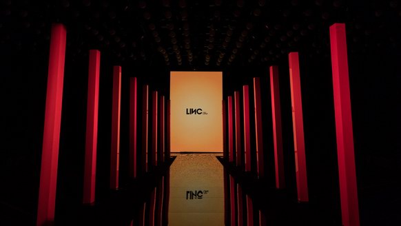 LINC金羽杰迷人的pose百萬聯動，獨占羽絨服C位