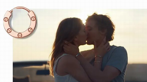 卡地亞LOVE系列玫瑰金耳環：愛意永恒，鎖緊一生
