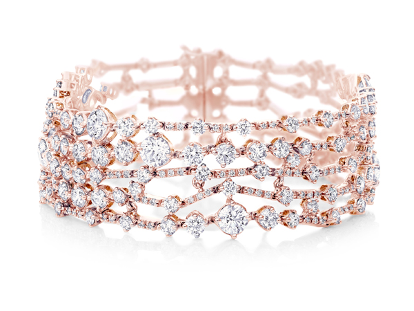 De Beers Arpeggia 玫瑰金鉆石手鏈
