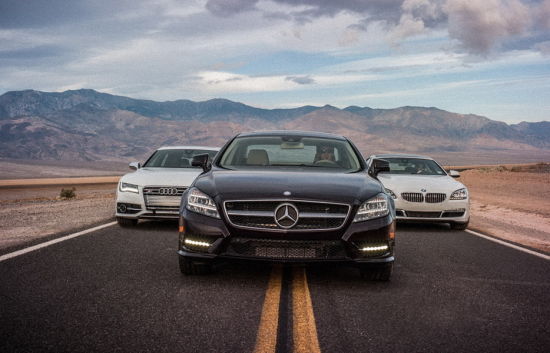 比較試駕奧迪S7、寶馬650i Gran Coupe、奔馳CLS550