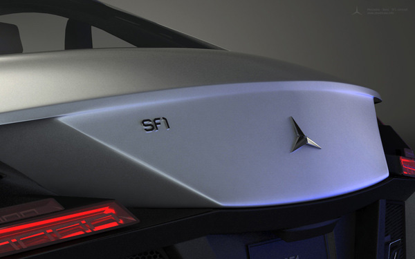 奔馳「SF1 Concept」概念超跑設計受歡迎