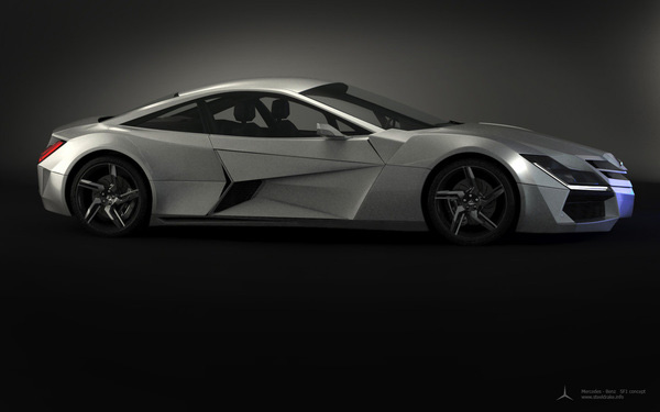 奔馳「SF1 Concept」概念超跑設計受歡迎